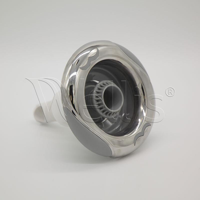 Wellis Jet 5″ – 1 Hole ribbed directional light grey V1