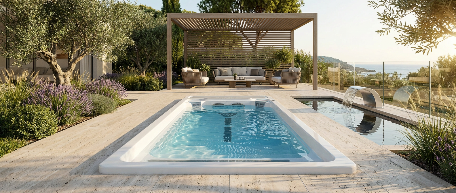 Wellis Beach Club Deluxe Swim Spa — 2 + Schwimmzone Outdoor | TwoRelax