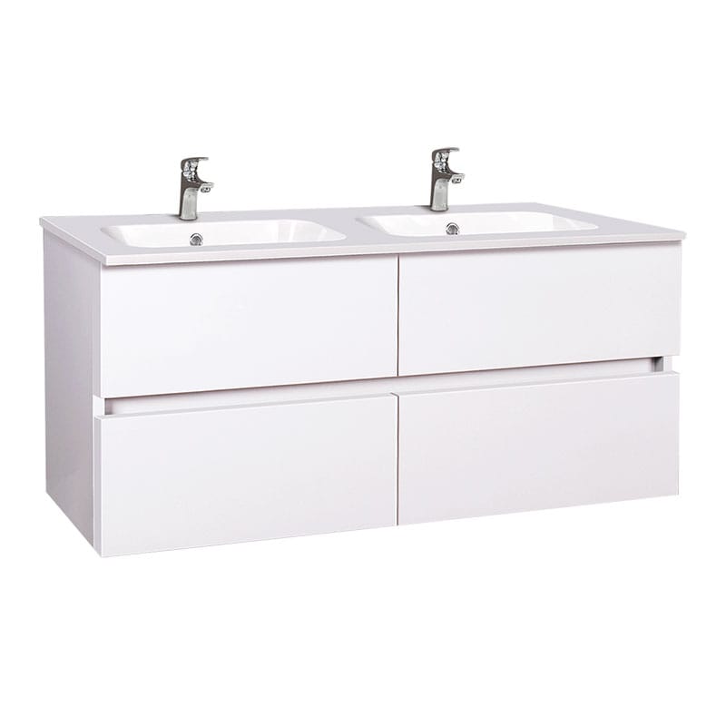 Wellis Elois White 120 sink cabinet Vanity Cabinet | TwoRelax