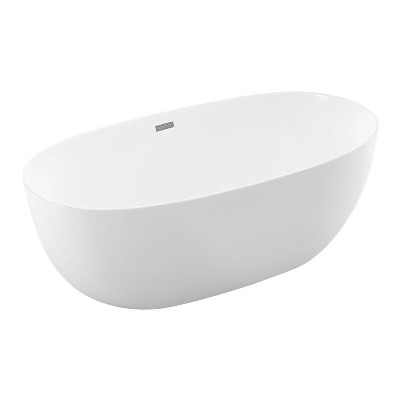 Wellis Carib Matte White cast marble freestanding bathtub Freestanding Bathtub | TwoRelax