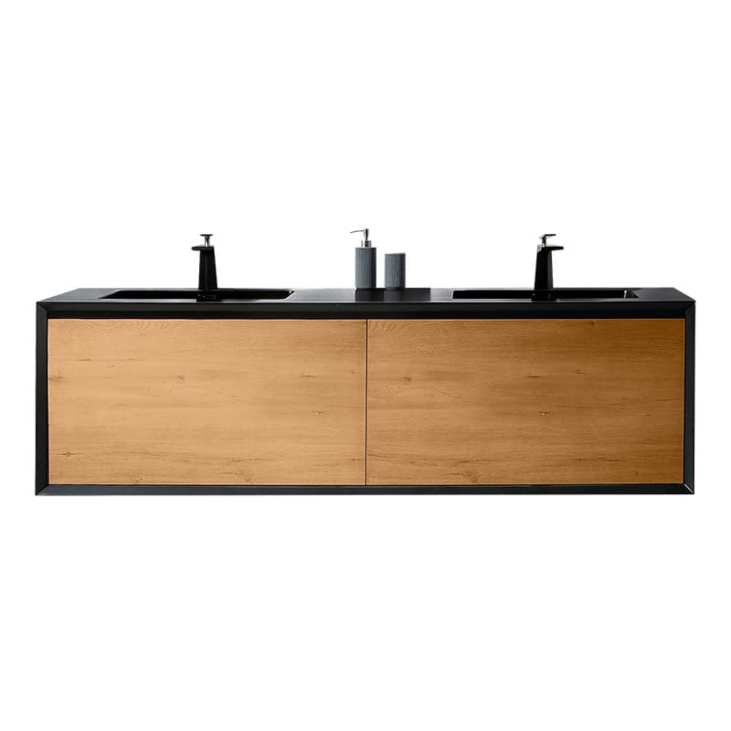 Wellis Tenebra 90 Quartz Sand bathroom vanity top Waschtischunterschrank | TwoRelax