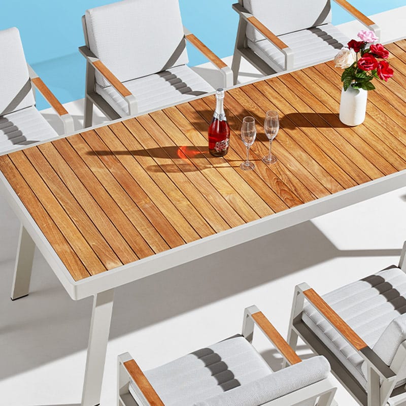 Aspero Gartentisch für 6 Personen (Nur im Set erhältlich)