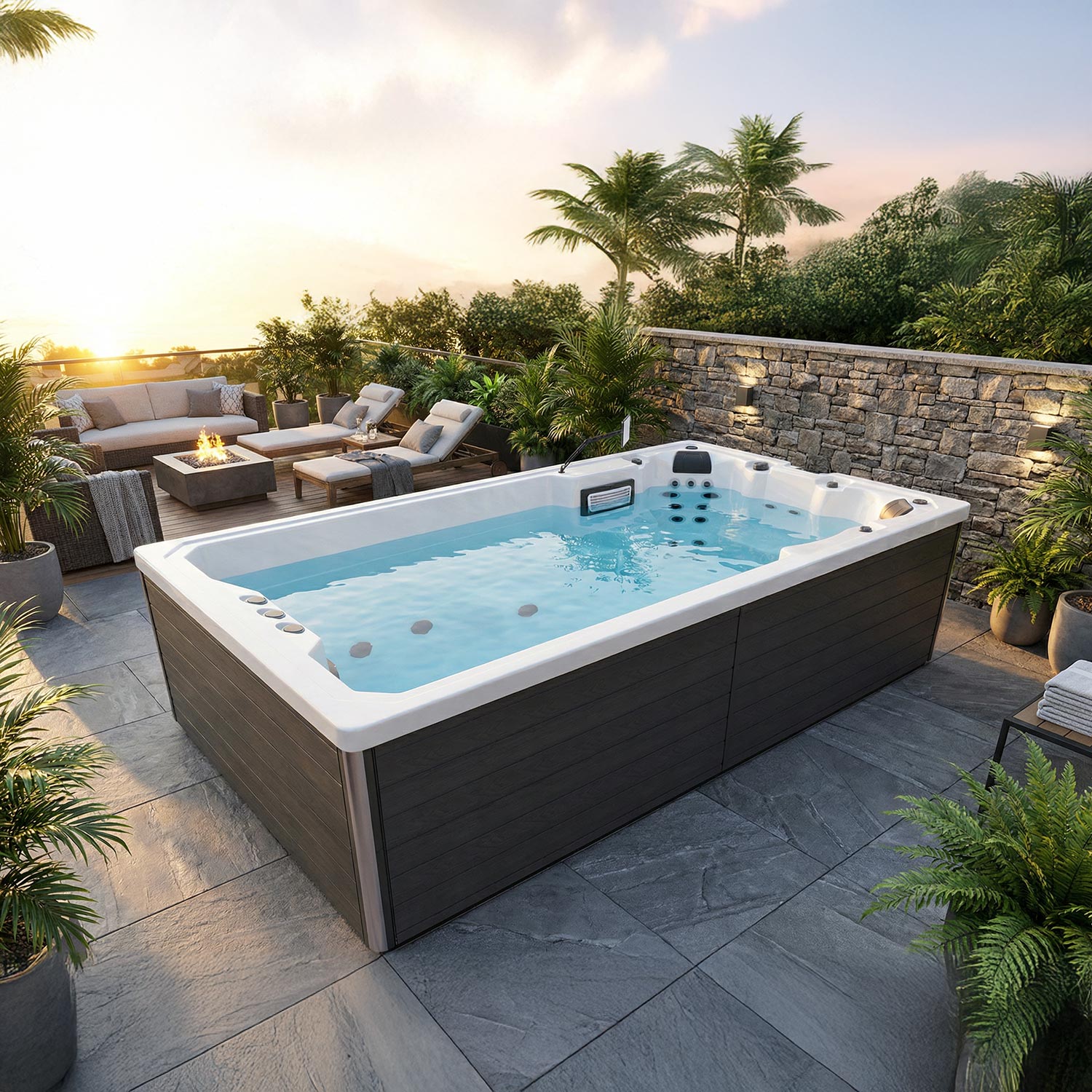 Wellis Elba Swim Spa — 4-seat swim Outdoor — view 5