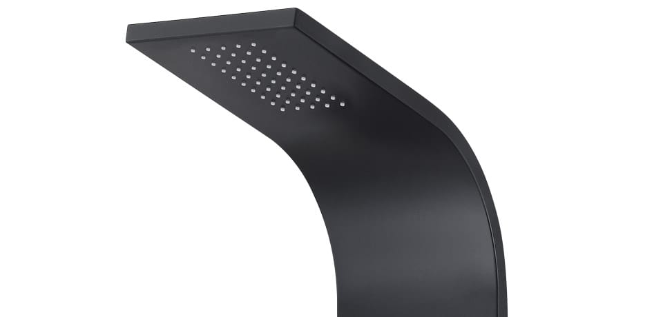 Wellis Mariner Black Matte Duschpaneel | TwoRelax