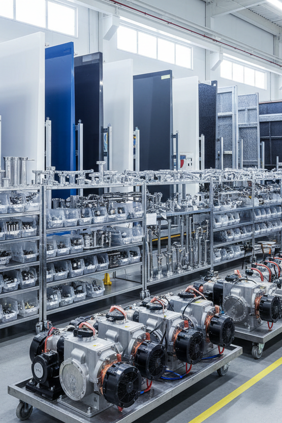 premium whirlpool materials in a factory