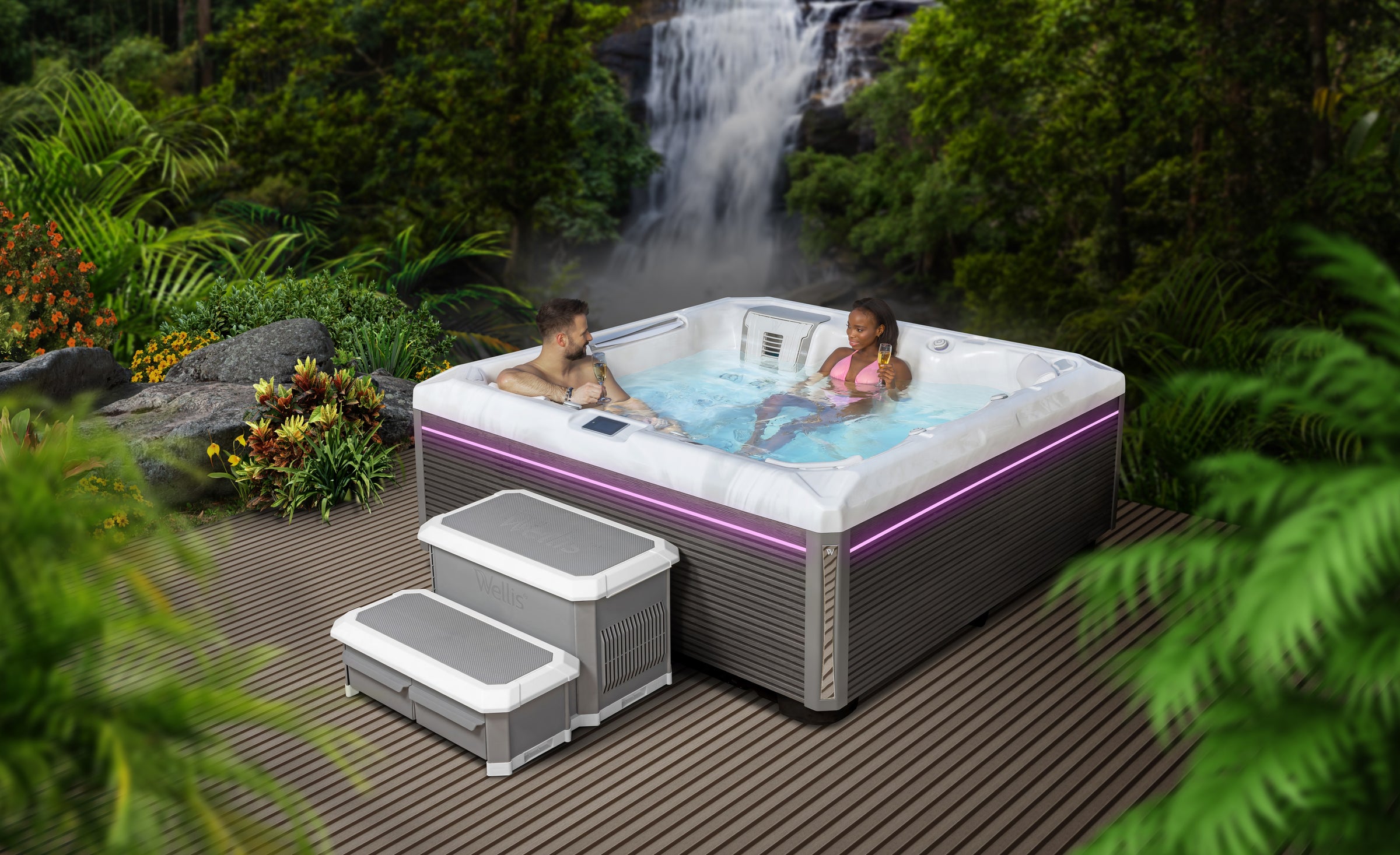 Wellis Atlas Hot Tub — 6-person outdoor whirlpool (view 2)